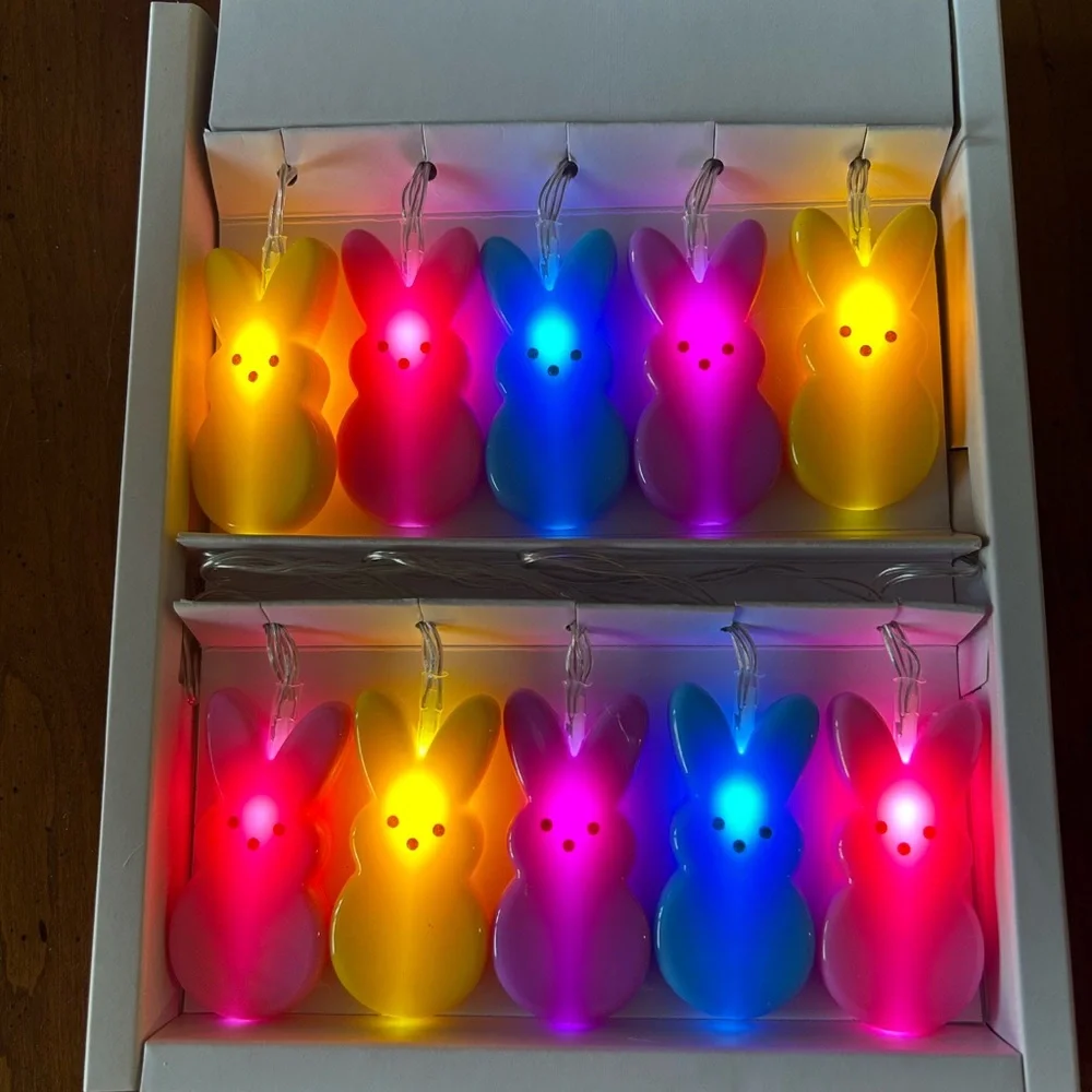 NEW Peeps 10 Bunny String Lights